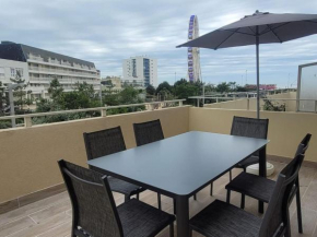 Appartement familial terrasse vue mer avec parking